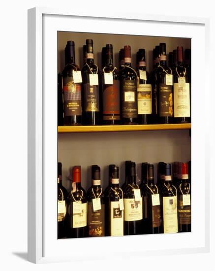 Wine Display, Pienza, Tuscany, Italy-Merrill Images-Framed Photographic Print