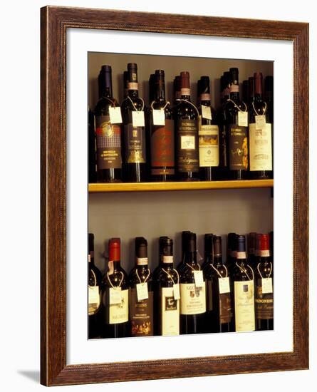 Wine Display, Pienza, Tuscany, Italy-Merrill Images-Framed Photographic Print