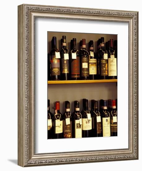 Wine Display, Pienza, Tuscany, Italy-Merrill Images-Framed Photographic Print