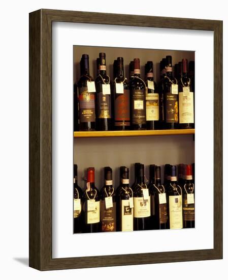 Wine Display, Pienza, Tuscany, Italy-Merrill Images-Framed Photographic Print