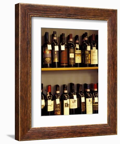 Wine Display, Pienza, Tuscany, Italy-Merrill Images-Framed Photographic Print