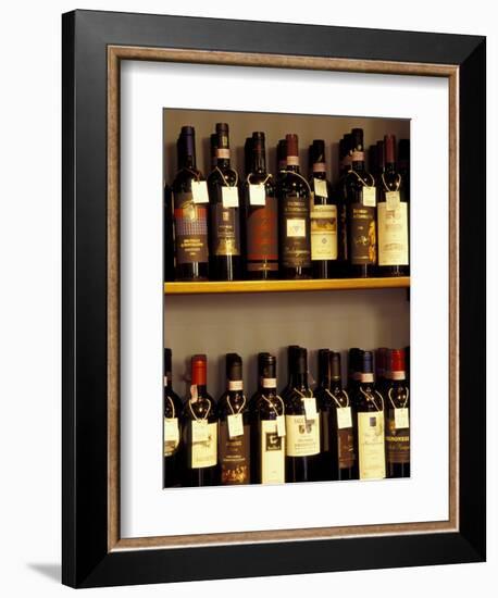 Wine Display, Pienza, Tuscany, Italy-Merrill Images-Framed Photographic Print