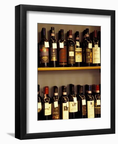 Wine Display, Pienza, Tuscany, Italy-Merrill Images-Framed Photographic Print