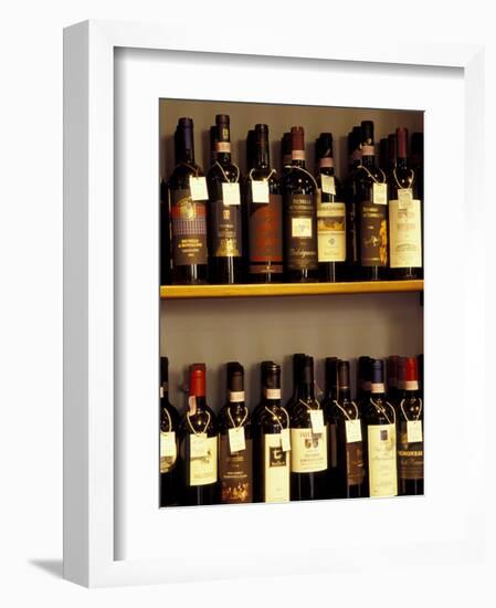 Wine Display, Pienza, Tuscany, Italy-Merrill Images-Framed Photographic Print