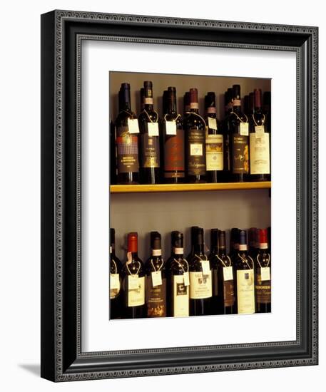 Wine Display, Pienza, Tuscany, Italy-Merrill Images-Framed Photographic Print