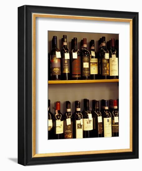 Wine Display, Pienza, Tuscany, Italy-Merrill Images-Framed Photographic Print