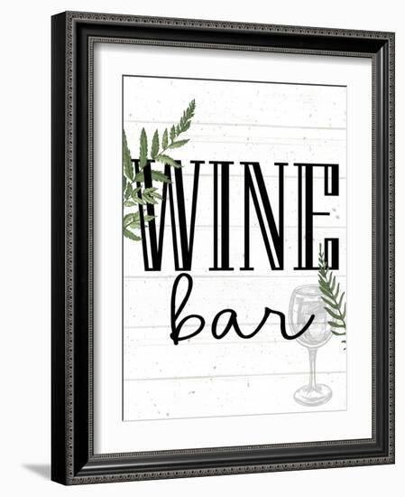 Wine Glass Ferns 5-Kimberly Allen-Framed Art Print