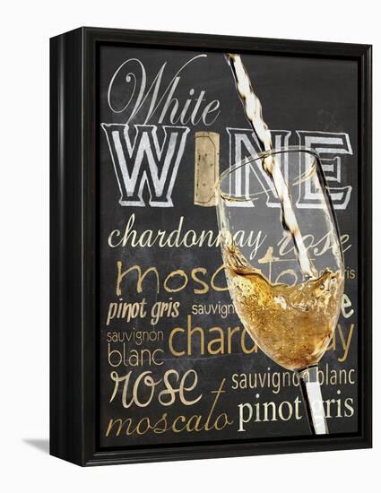 Wine Glass White-Lauren Gibbons-Framed Stretched Canvas