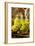 Wine Glasses with White Wine and Grapes-null-Framed Photographic Print