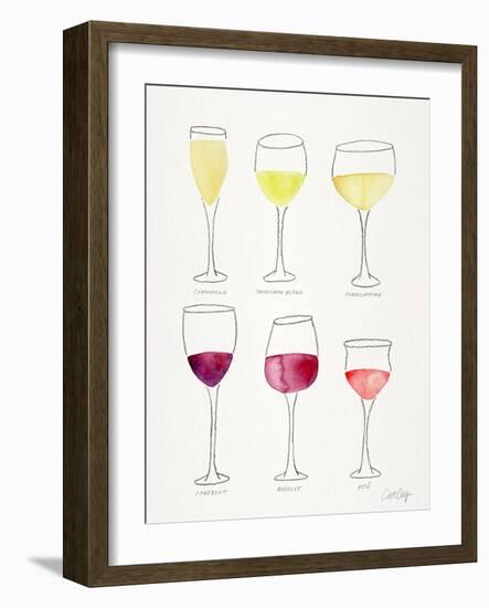 Wine Glasses-Cat Coquillette-Framed Giclee Print