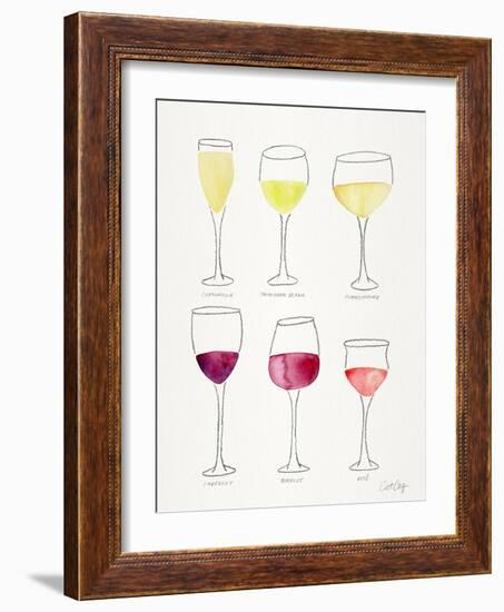 Wine Glasses-Cat Coquillette-Framed Giclee Print