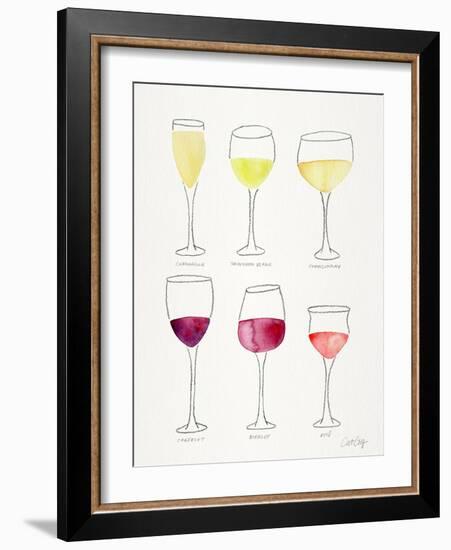 Wine Glasses-Cat Coquillette-Framed Giclee Print