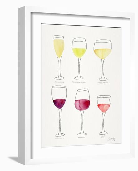 Wine Glasses-Cat Coquillette-Framed Giclee Print