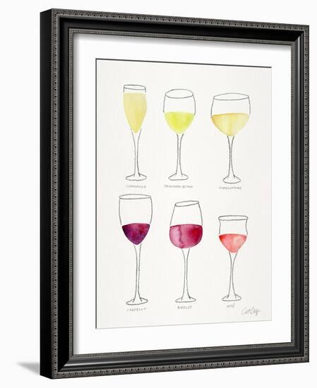 Wine Glasses-Cat Coquillette-Framed Giclee Print