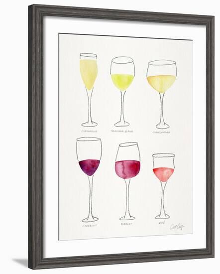 Wine Glasses-Cat Coquillette-Framed Giclee Print