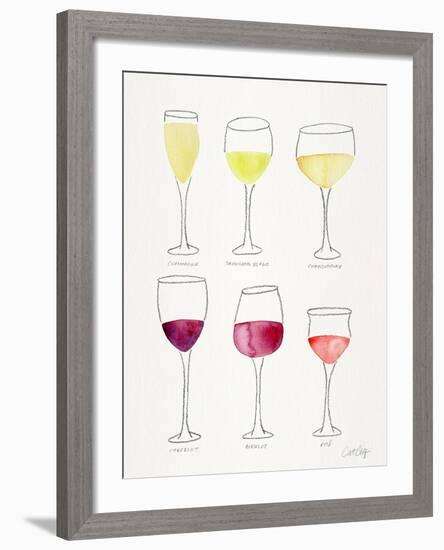 Wine Glasses-Cat Coquillette-Framed Giclee Print