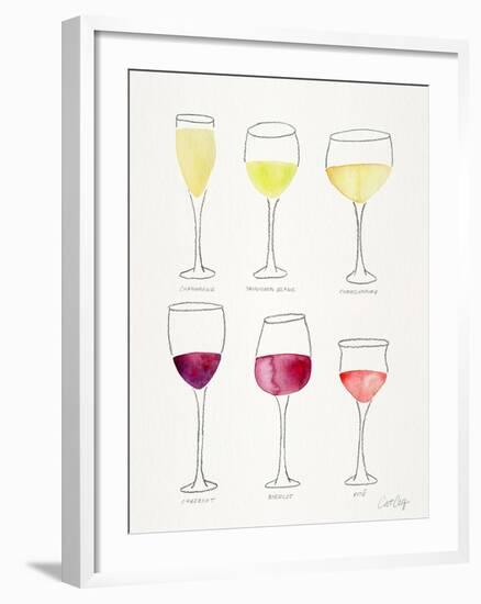 Wine Glasses-Cat Coquillette-Framed Giclee Print