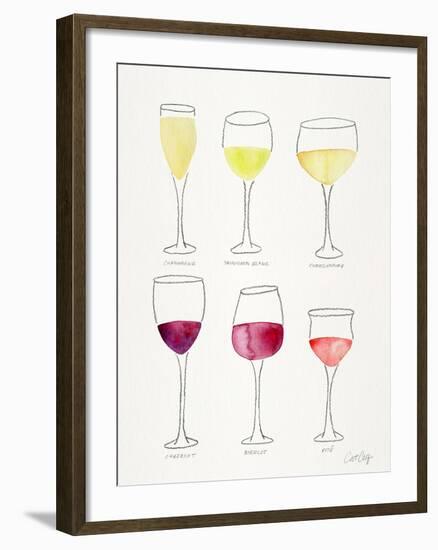 Wine Glasses-Cat Coquillette-Framed Giclee Print