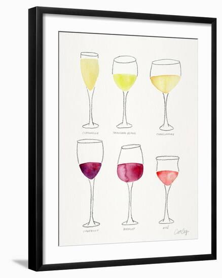 Wine Glasses-Cat Coquillette-Framed Giclee Print