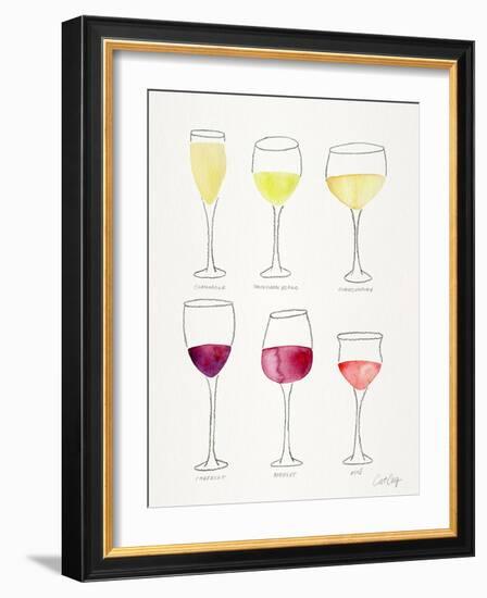 Wine Glasses-Cat Coquillette-Framed Giclee Print