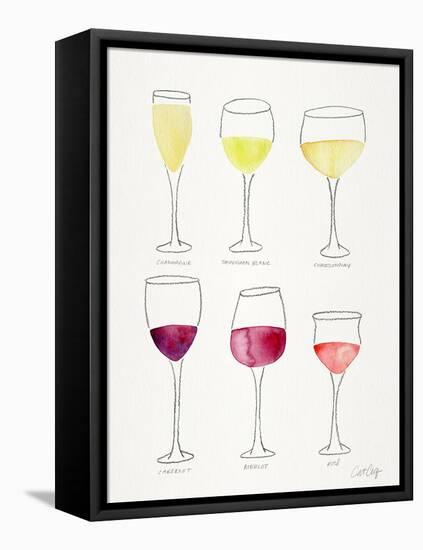 Wine Glasses-Cat Coquillette-Framed Premier Image Canvas