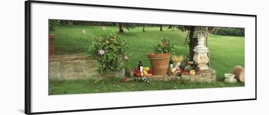 Wine Grapes and Foods of Chianti Region of Tuscany at Private Estate, Italy-null-Framed Photographic Print
