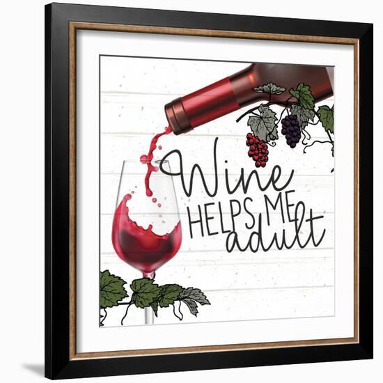 Wine Helps Me-Kimberly Allen-Framed Art Print