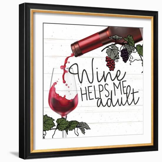 Wine Helps Me-Kimberly Allen-Framed Art Print