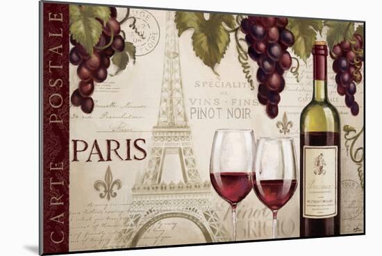 Wine in Paris I-Janelle Penner-Mounted Art Print