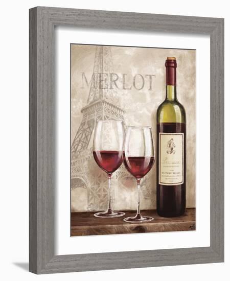 Wine in Paris III-Janelle Penner-Framed Art Print