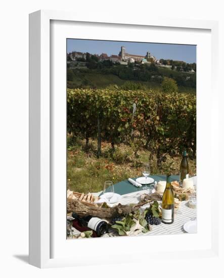 Wine in Vezelay, Yonne, Burgundy, France, Europe-null-Framed Photographic Print