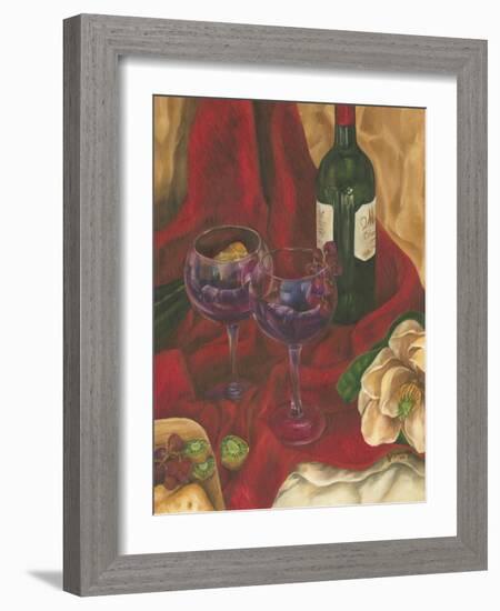 Wine Indulgences II-Jennifer Goldberger-Framed Art Print