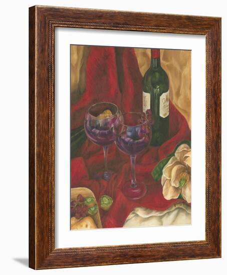 Wine Indulgences II-Jennifer Goldberger-Framed Art Print