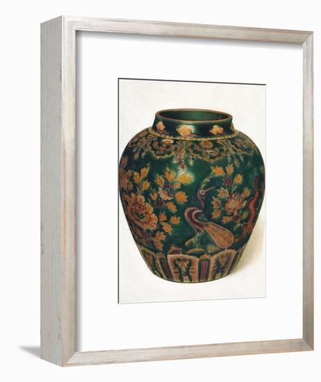 'Wine Jar: Ming Dynasty', c1500, (1936)-Unknown-Framed Photographic Print