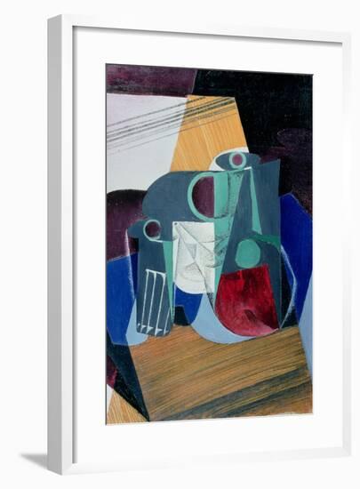 Wine Jug and Glass, 1916-Juan Gris-Framed Giclee Print