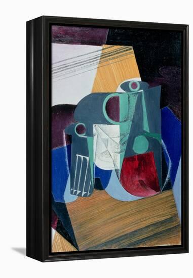 Wine Jug and Glass, 1916-Juan Gris-Framed Premier Image Canvas