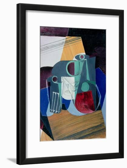 Wine Jug and Glass, 1916-Juan Gris-Framed Giclee Print