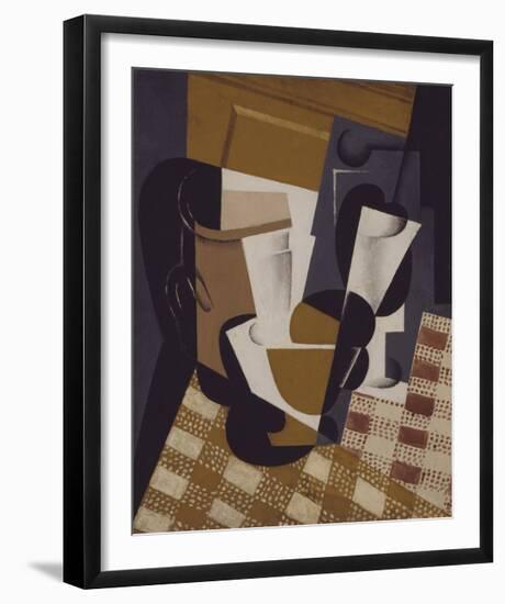 Wine Jug and Glass-Juan Gris-Framed Premium Giclee Print