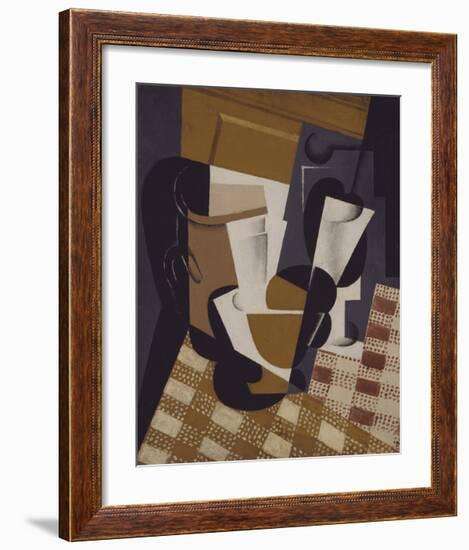 Wine Jug and Glass-Juan Gris-Framed Premium Giclee Print