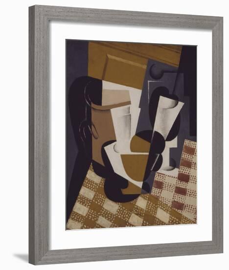 Wine Jug and Glass-Juan Gris-Framed Premium Giclee Print