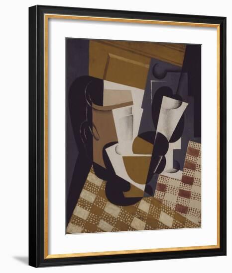 Wine Jug and Glass-Juan Gris-Framed Premium Giclee Print