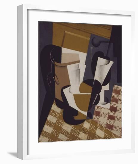 Wine Jug and Glass-Juan Gris-Framed Premium Giclee Print