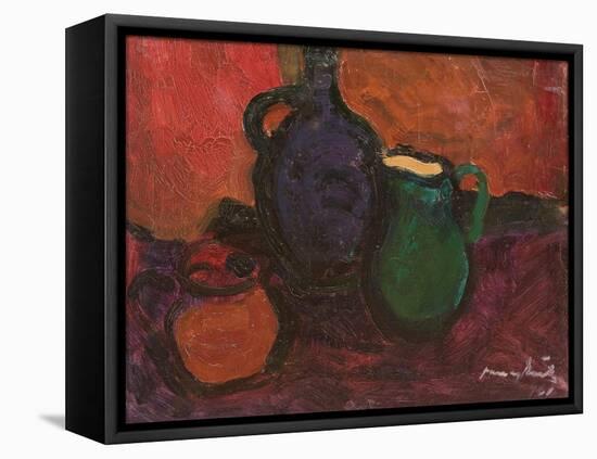 Wine Jug and Jar, 1961-Emil Parrag-Framed Premier Image Canvas