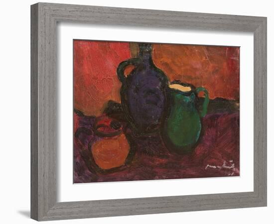 Wine Jug and Jar, 1961-Emil Parrag-Framed Giclee Print