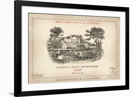 Wine Label II-The Vintage Collection-Framed Giclee Print