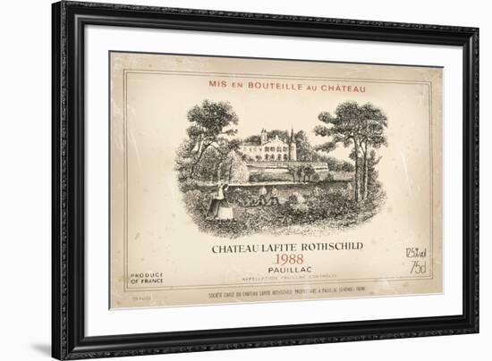 Wine Label II-The Vintage Collection-Framed Giclee Print