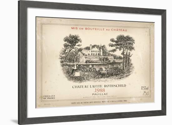 Wine Label II-The Vintage Collection-Framed Giclee Print