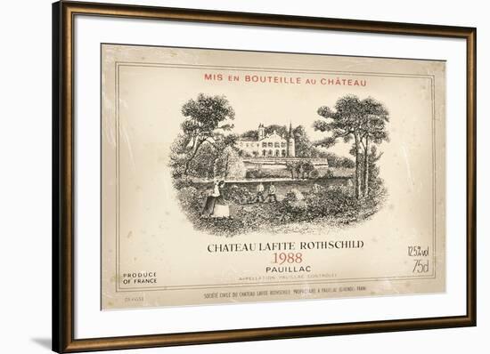 Wine Label II-The Vintage Collection-Framed Giclee Print