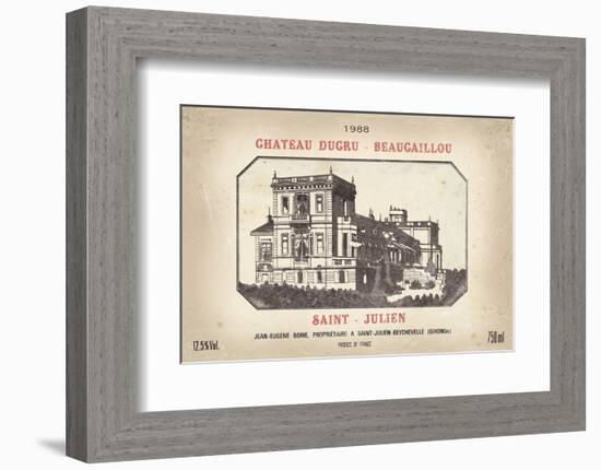 Wine Label III-The Vintage Collection-Framed Art Print