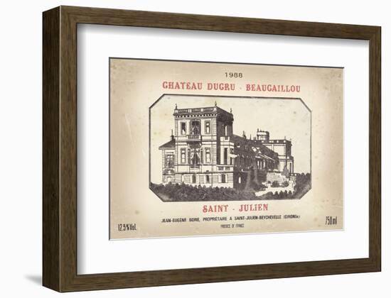 Wine Label III-The Vintage Collection-Framed Art Print